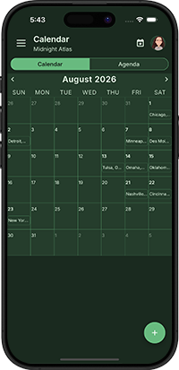 RoadOps calendar