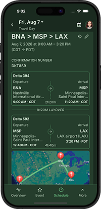RoadOps flights overview dark